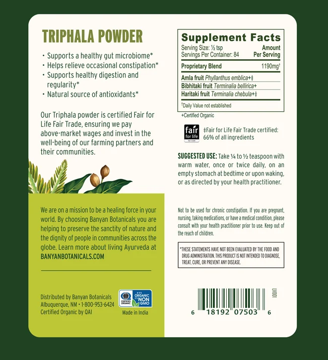 Triphala Powder 3.5oz
